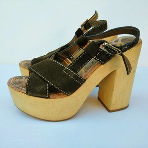 Sam Edelman “Mae” Platform Chunky Heel Sandals